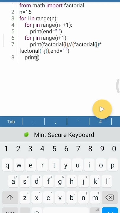 @python pascal's triangle - YouTube