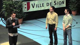 Remise du prix spécial de la ville de Sion à Azimut 270