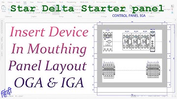 E-53. Insert Device In Mouthing Panel Layout OGA & IGA || EPLAN tutorial for beginners in Hindi.