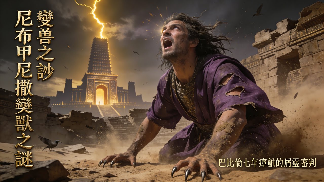 尼布甲尼撒變獸之謎：巴比倫帝王七年瘋癲背後的屬靈審判｜但以理書第四章深度解密 #尼布甲尼撒 #但以理書 #巴比倫帝國 #聖經解密 #屬靈審判 #變獸妄想症 #守望者 #外邦人的日期 #聖經預言