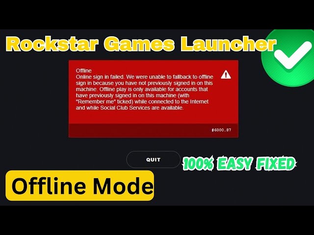 How to Fix Rockstar Games Launcher Offline Mode? Try 4 Ways Here