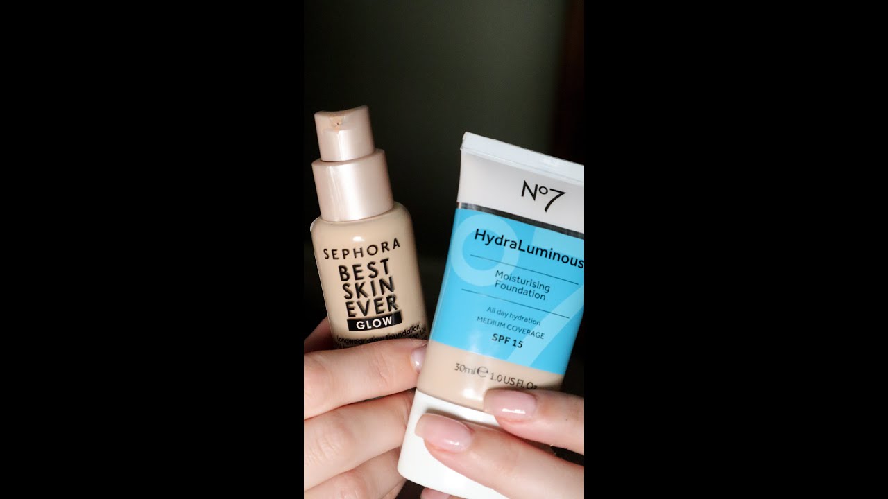 WEAR + COMPARE - No7 Hydraluminous Moisturising Foundation vs Sephora Best Skin Ever Glow Foundation
