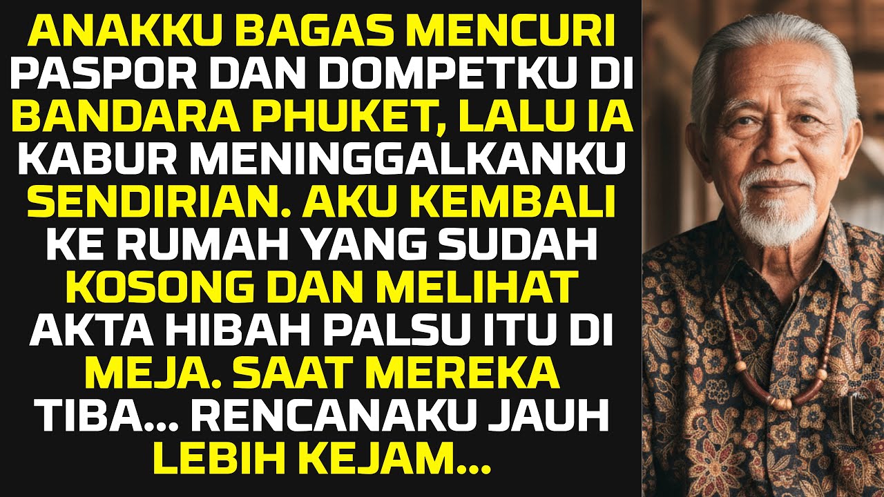 Anakku Buang Aku Di Thailand Dan Curi Pasporku. Saat Aku Pulang, Dia Kaget Lihat Aku Di Teras Dan...