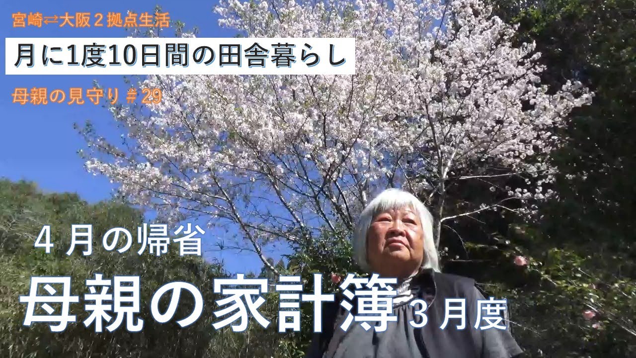 2拠点生活#29 【年金暮らしの母】  お花見 　田舎の暮らし