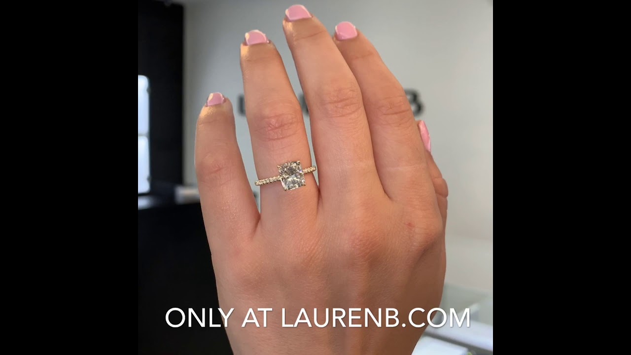 2.50 Carat Pear Shape Diamond Yellow Gold Solitaire Ring | Yellow Gold | by Lauren B Jewelry