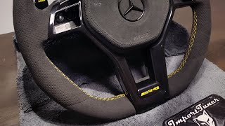 Mercedes C63 AMG w204 custom steering wheel  Volante custom alcantara Mercedes C63 AMG w204