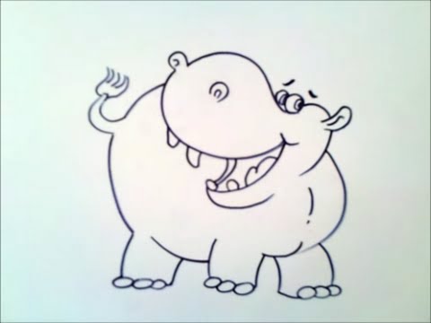 Video: Come Si Disegna Un Ippopotamo