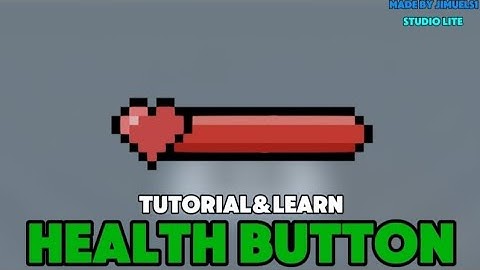 How To Make Health Button On Studio lite #Roblox #StudioLite #Video #Tutorial