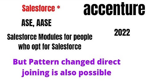 Accenture Salesforce primer modules || ASE || 2022 ||