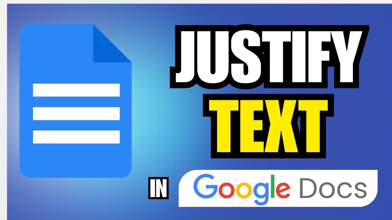 How To Justify Text In Google Docs - YouTube