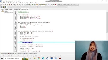 Membuat Garis dengan Algoritma DDA Menggunakan OpenGL Dev - C++