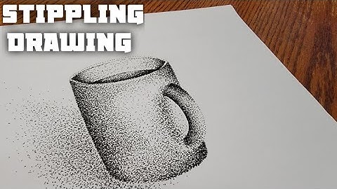Stippling Drawing #52 - How to Draw a Realistic Mug (Cup) Using Dots| Pencil Drawing | Stippling Art