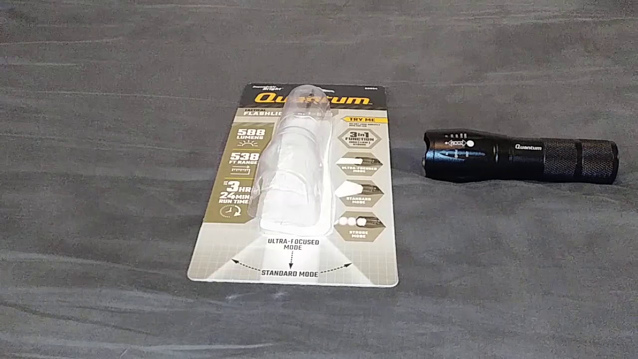 Quantum QFL588 Tactical Flashlight YouTube