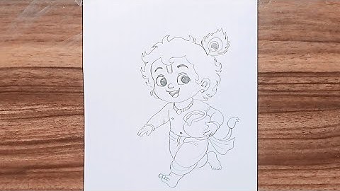 Janmashtami Matki Drawing / Dahi handi fod drawing / Krishna bhagwan drawing /Krishna drawing