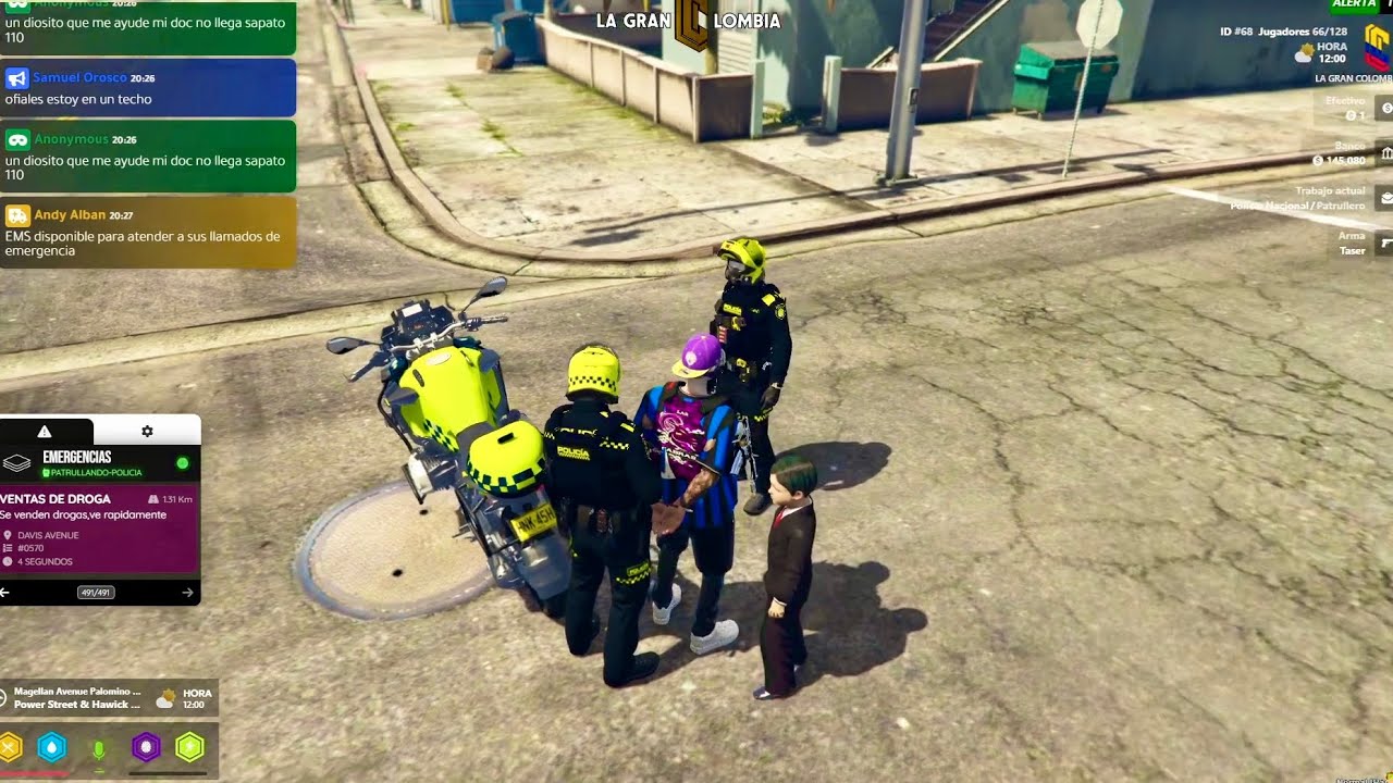 Capturamos a Los KABRAS Por Porte ILEGAL DE ARMA Y Me Enseñan a PROCESARLOS/GTA V ROLEPLAY.