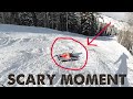 SCARY MOMENT CAUGHT ON CAMERA | FIVE YEAR OLD GOES TOO FAST DOWN THE MOUNTAIN | OUT OF CONTROL