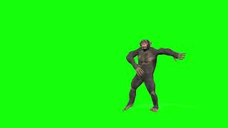 Dancing Monkey Green Screen