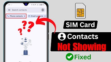 How To Fix SIM Card Contacts Not Showing Problem on Any Android | Import Contacts From SIM to Phone
