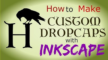 How to Make Custom Dropcaps Using Inkscape (interior book design)