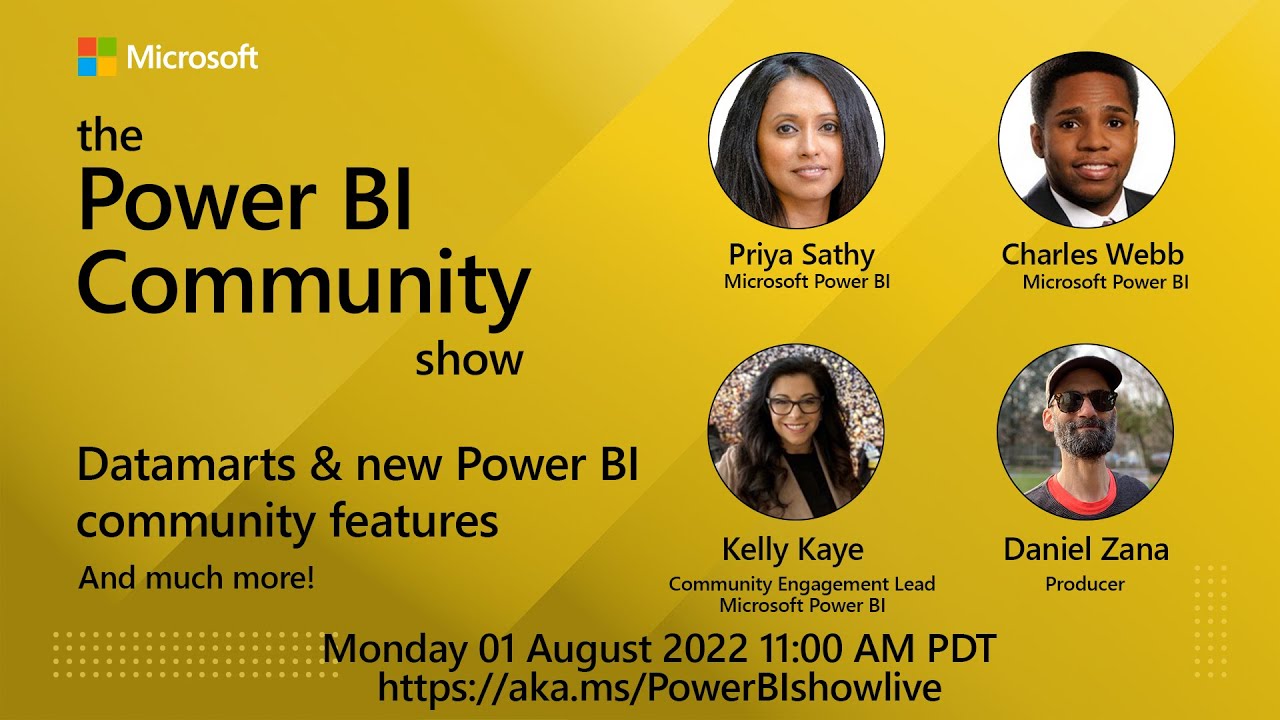 Power BI Community Show Episode 9 - Datamarts & New Power BI Community Features