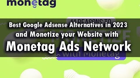 GOOGLE ADSENSE ALTERNATIVE 2023