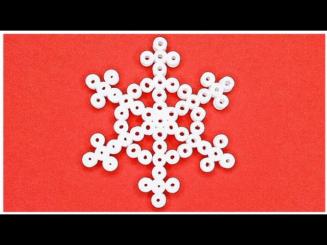 Perler Bead Snowflake  FREE Snowflake Perler Bead Patterns