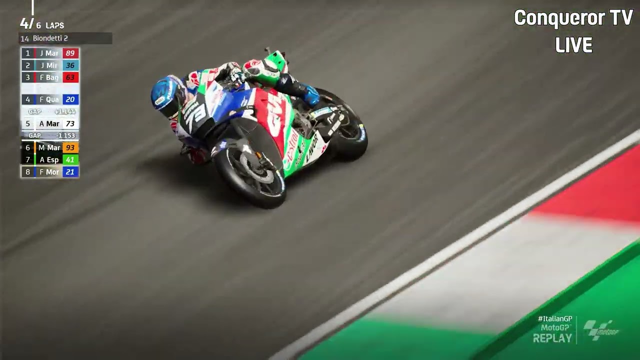 LIVE RACE MotoGP #ItalianGP ❗ Alex Marquez Vs Quartararo ❗ MOTOGP22 TV REPLAY GP Mugello 2022