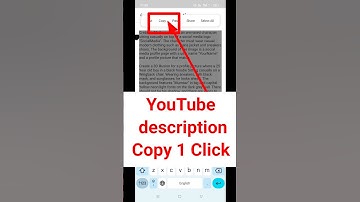 How To Copy Youtube Video Description | Youtube Ke Description Ko Copy Kaise Karen #youtubeshorts