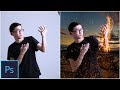 Fire  hand photo manipulation tutorial photoshop  mrmagic