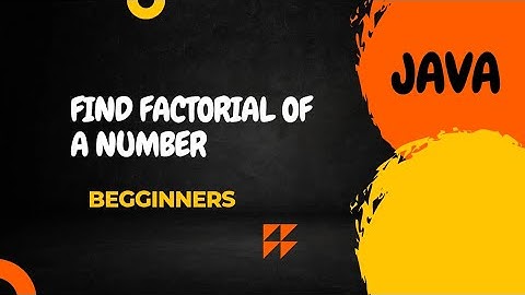 Find Factorial of a Number in Java in Hindi ||  Deepak Coder
