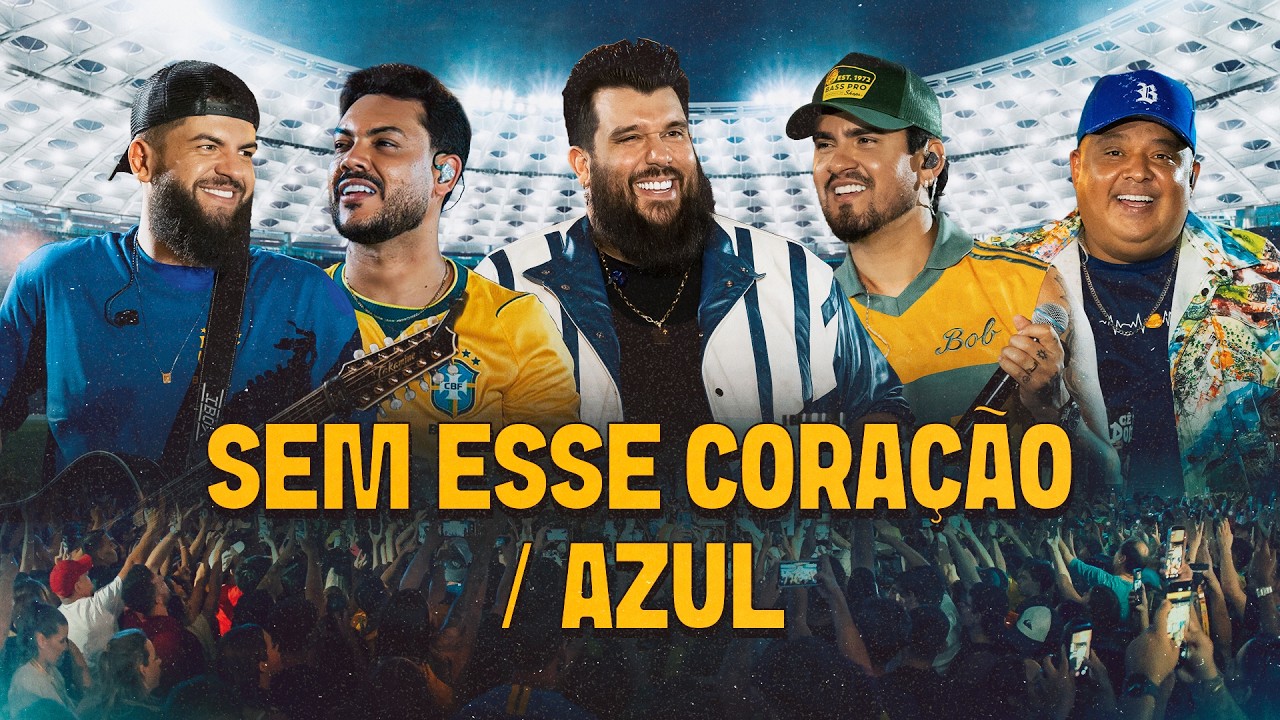 Capa do vídeo Panda, Ícaro e Gilmar, Humberto e Ronaldo - Sem esse coração/ Azul