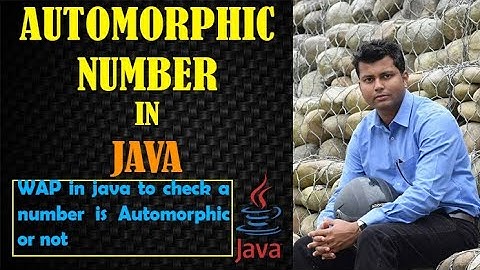 Automorphic Number In Java ||  Wrapper Class In Java || Java Program || Automorphic Number