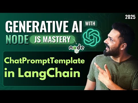 Generative AI with Node JS in Hindi #38 ChatPromptTemplate in LangChain Explained with Example