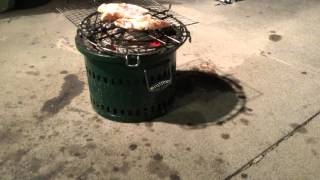 ささみをバーナーで炙った