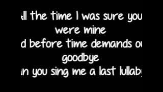 Professor Green featuring Tori Kelly - 'Lullaby' Lyrics