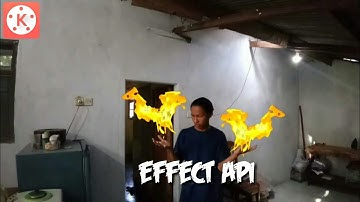 Tutorial mengeluarkan api dari tangan di aplikasi kinemaster 🔥