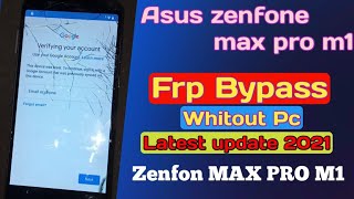 asus zenfone max pro m1 frp bypass /asus x00td frp bypass /asus max pro m1 frp bypass