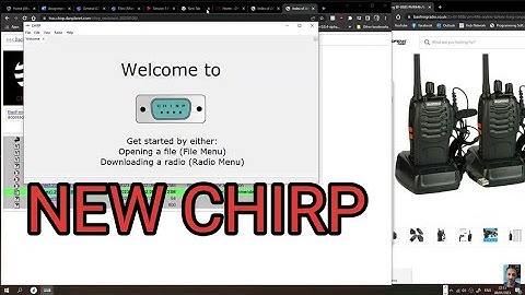 NEW- CHIRP(NEXT) HAM RADIO PROGRAMMING SOFTWARE