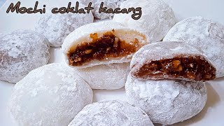 olahan tepung ketan jadi kue mahal! resep mochi coklat kacang lembut dan kenyal