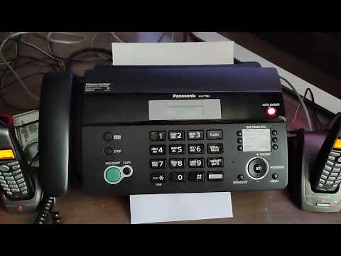 на поверка факсимильного аппарата , факса panasonic kx-ft982