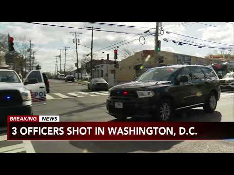 3 police officers shot in Washington DC; injuries don't appear to be life-threatening