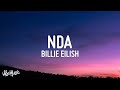 [1 HOUR] Billie Eilish - NDA (Lyrics)