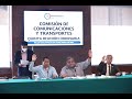 EN VIVO / Quinta Reunión Ordinaria de la Comisión de Comunicaciones y Transportes