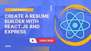 React JS Project - Resume Builder With React, Node and Express