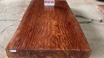 Chiếu ngựa 1 tấm gỗ Cẩm Hồng (315*160*25) Vân chun siêu đẹp