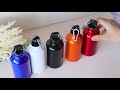 Vídeo: Botella de agua acero inoxidable Detalle de boda