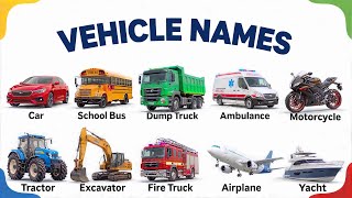 Vehicles For Kids Learn Vehicle Names In English Vehicles In English