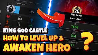 How to Level Up & Awaken Hero (Best Way) in King God Castle screenshot 3