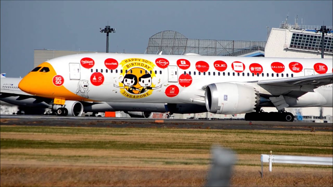 Scoot Boeing7879 （9V OJE） Narita Airport 34L Take YouTube