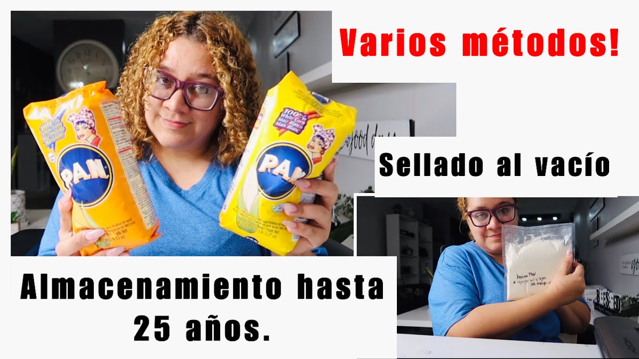 Cómo almacenar HARINA P.A.N por años?